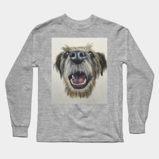 Border Terrier close up Long Sleeve T-Shirt